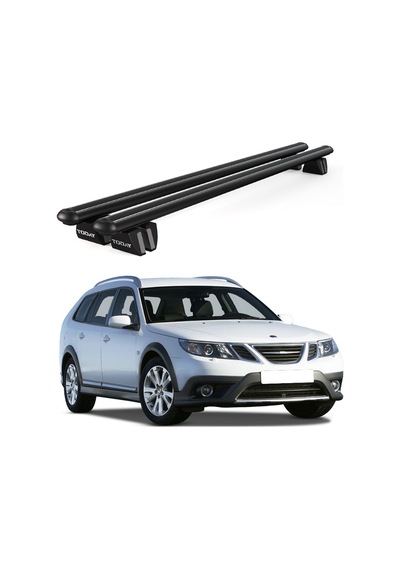 Pençe Saab 9-3x Ara Atkı 2009-2012 Uyumlu Siyah Ara Atkı Port Bagaj Tavan Barı