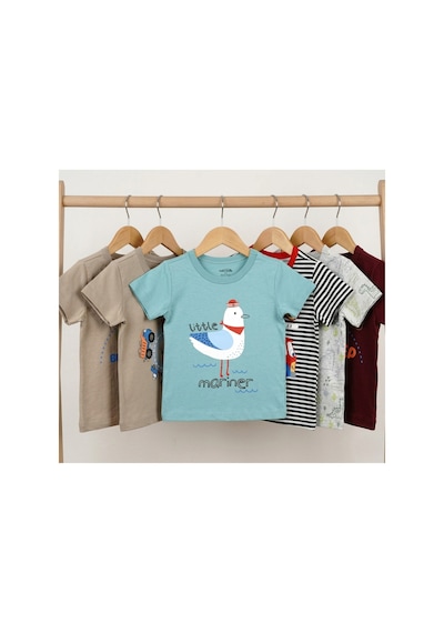 Fuar Baby Erkek Çocuk %100 Pamuklu Bisiklet Yaka Kısa Kollu Tişört 2-6 Yaş Yeşil Kuş Desenli Fuar Baby Erkek Çocuk %100 Pamuklu Bisiklet Yaka Kısa Kollu Tişört 2-6 Yaş Yeşil Kuş Desenli