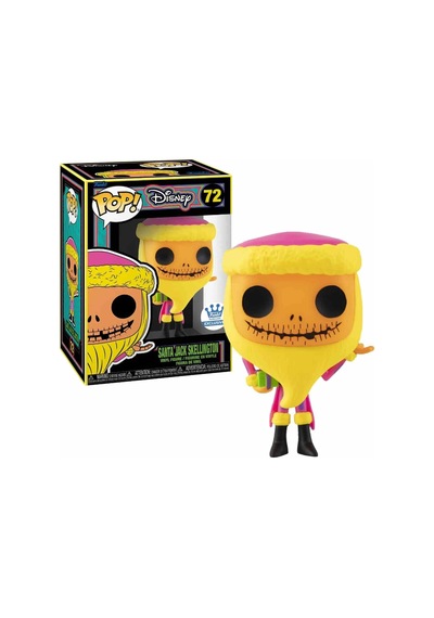 Funko Santa Jack Skellington Blacklight Exclusive Protector And Box Include