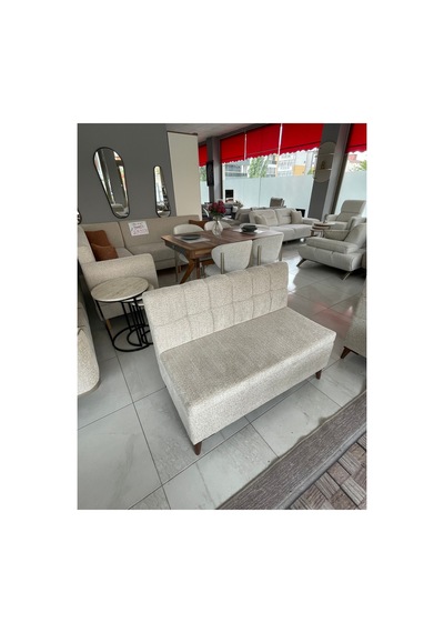 110 Cm Sandıklı Balkon Koltuğu Krem Krem