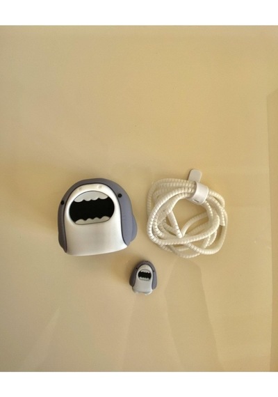 Figürlü Şarj Başlığı Ve Şarj Kablo Koruyucu Set Iphone 18w, 20w Şarj Adaptörü Ile İle Uyumlu, Donut