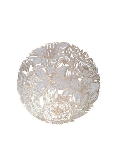 Digithome Acar 6 Lı Amerikan Servisi Supla Yuvarlak Gold 38 Cm Acr-283 C320.033 Sarı