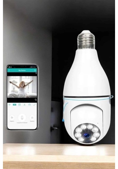 Epilons Güvenlik Kamerası Wifi Kamera Duylu Ev Kamerası Wifi Bağlantılı Dönebilen
