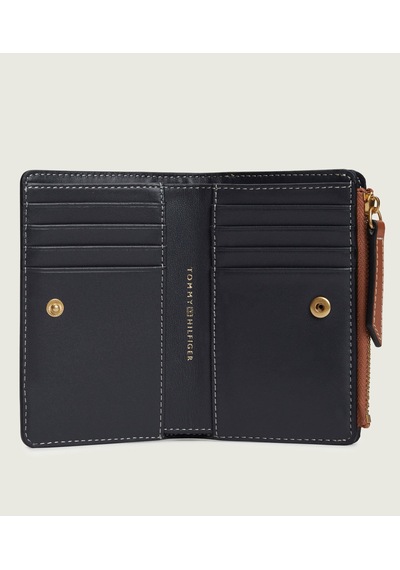 Tommy Hilfiger Th Scrıpt Leather Bıfold Kadın Kahverengi Cüzdan - Aw0aw18490
