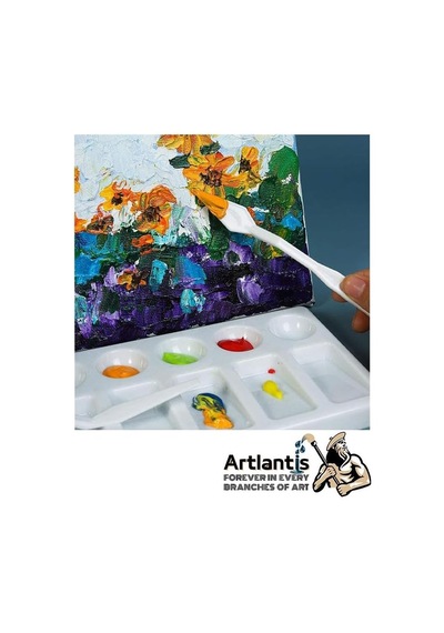 Artlantis Plastik Palet Bıçağı 5 Li Set, Esnek Plastik Spatül 2 Paket