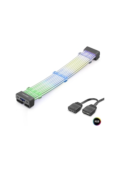 Silikon Işıklı Bükülebilir Argb Light Board 28 Pin - Siyah Nd2803
