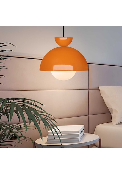 Homing Nuuq Camlı Metal Sarkıt 241338 Turuncu