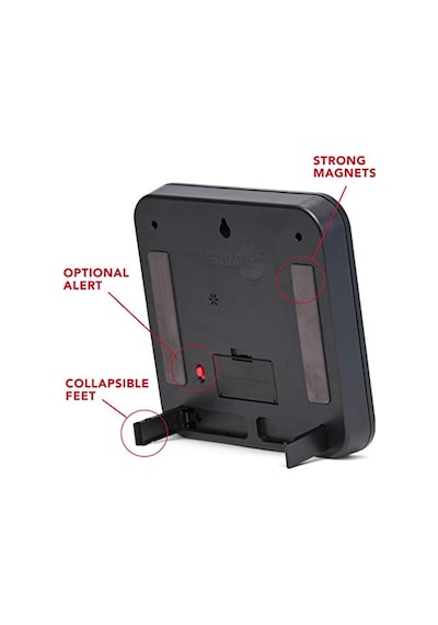 Medium 19x19cm - 60 Dakika Görsel Analog Zamanlayıcı Saat - İsteğe Bağlı Akustik Alarm Ses Kontrolü