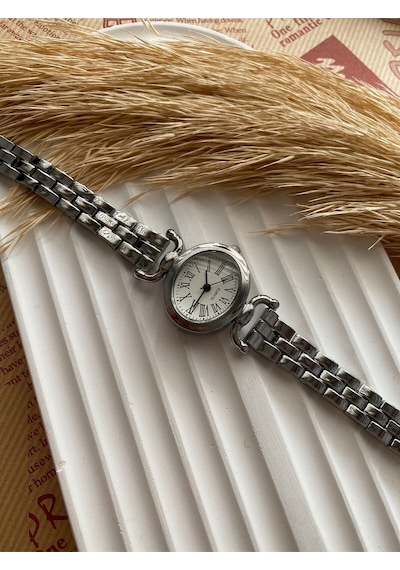 Rub065 25 Mm Rubsey Retro Minimal Hasır Kordon Vintage Kadın Kol Saati Siyah