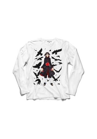 Naruto Nanatsu Itachı Crow Karga Uzun Kollu Tişört (518452361)