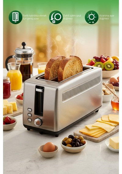 Kiwi KT-6533 1000 W Ekmek Kızartma Makinesi