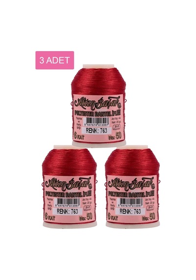3 Adet Altınbaşak Oya Ve Dantel İpi 20 Gr - Royaleks - No: 763 Çok Renkli