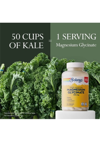 Solaray Magnesium Glycinate Fully Chelated Bisglycinate Biop...