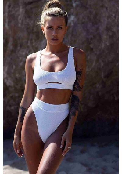 Angelsin Şık Bikini Altı Beyaz 001