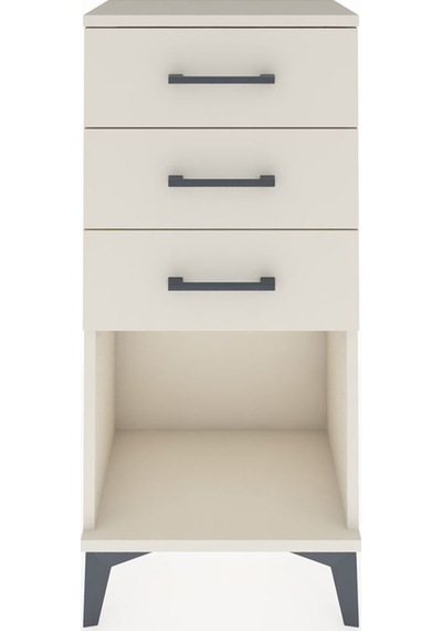 Arges Komodin 3 Çekmeceli 44x30x96 Aytaşı-aytaşı Aytaşı