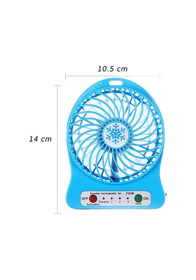 Everest Efn 501 Siyah Şarj Edilebilir 1200Mah Usb Fan