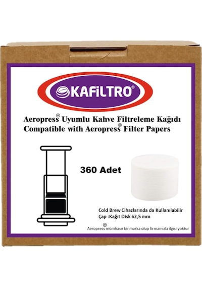 Aeropress Uyumlu Kahve Filtresi 360 Ad