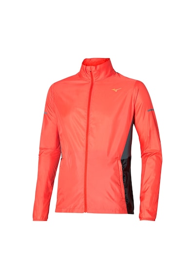 Mizuno Aero Jacket Erkek Yağmurluk Turuncusiyah Turuncu