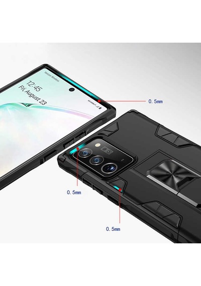 Galaxy Note 20 Ultra Kılıf Zore Volve Kapak Gold