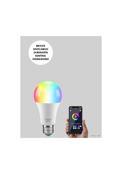 Shophnrl Uzaktan Kumandalı Akıllı Led Ampul, 120245 Tasarruflu Beyaz