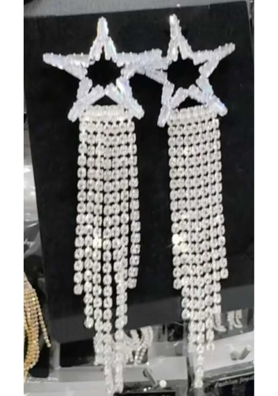 Zirkon Taşlı Abiye Küpe Gümüş - 642781883 Gümüş