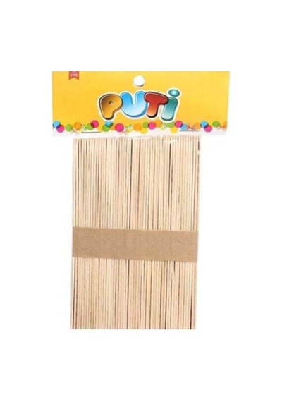 Puti Ahşap Natural Çubuk 50"li 4612