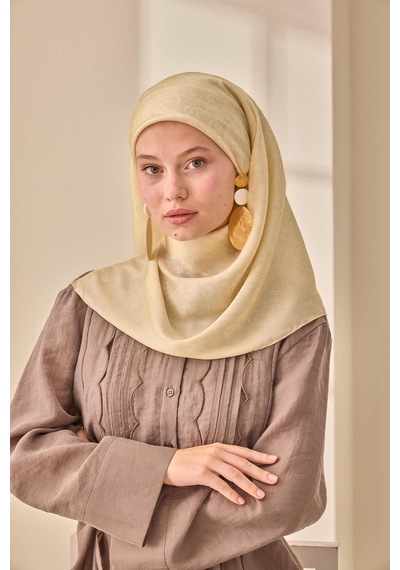 Silk Home Shiny Eşarp 75012-01 Butter Yellow