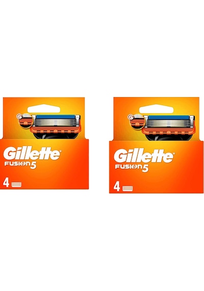 Gillette Fusion5 Tıraş Bıçağı 4'lü Yedek 7702018866984 X 2 Adet Gillette Fusion5 Tıraş Bıçağı 4'lü Yedek 7702018866984 X 2 Adet