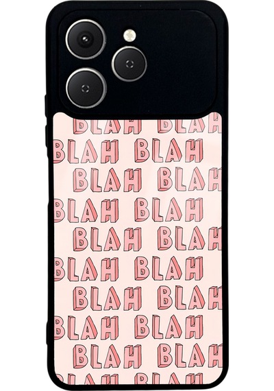 Tecno Spark 40 Blah Blah Tasarımlı Glossy Telefon Kılıfı Çok Renkli