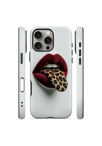 Velvoria Valestra Leopar Dudak Apple Apple iPhone Uyumlu 16 Pro Max Magsafe Koruma Kılıfı Valestra Magline - Leopar Dudak