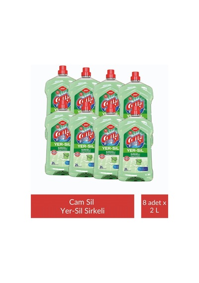 Camsil Yer-sil Sirkeli 2 Lt X 8 Adet 8'li Set