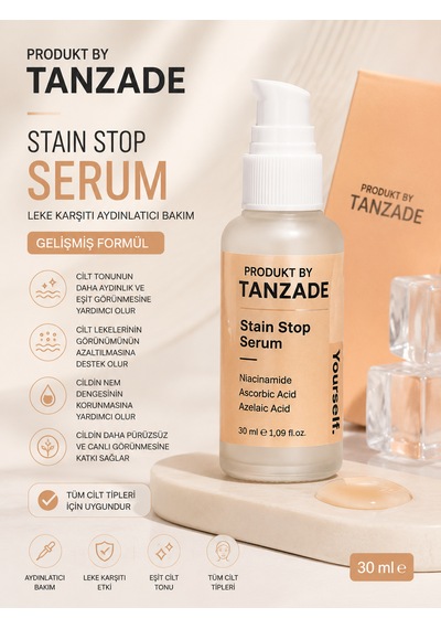 Produkt By Tanzade Leke Karşıtı Yüz Serumu 30 Ml Aydınlatıcı Ve Cilt Tonu Eşitleyici Bakım Serumu