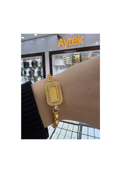 24 Ayar Gram Altınlı Pullu Bileklik 24ayarpullu0000000028 Sarı