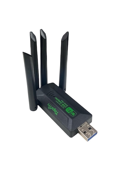Taplin Twa-105 1200mbps Usb 3.0 Wifi Adaptör 4 Antenli