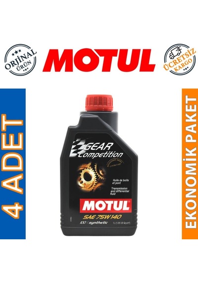 Motul Gear Competition 75W-140 Sentetik Şanzıman Yağı 4 x 1 L