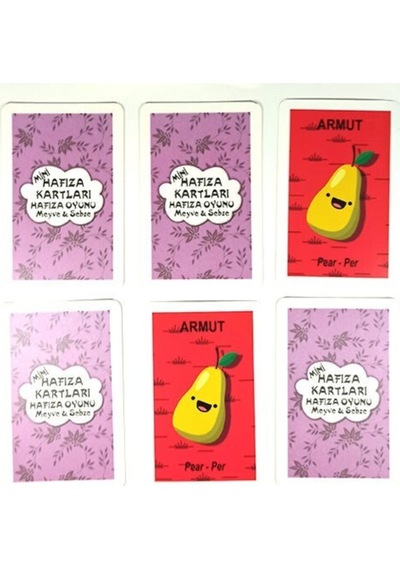 3lü Set Eğitici Eşleştirme Kartları Hayvanlar Meyve Sebze Hafıza Oyunu Türkçe Ingilizce Montessori