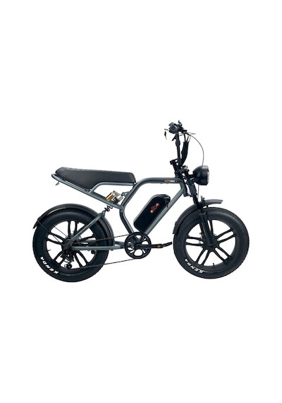 Alba Motobike X1 48v 720wh Elektrikli Bisiklet 20x4.0 Fat Lastik, Hidrolik Disk Fren, Çift Süspansiyon, Anahtarlı Kontak Gümüş