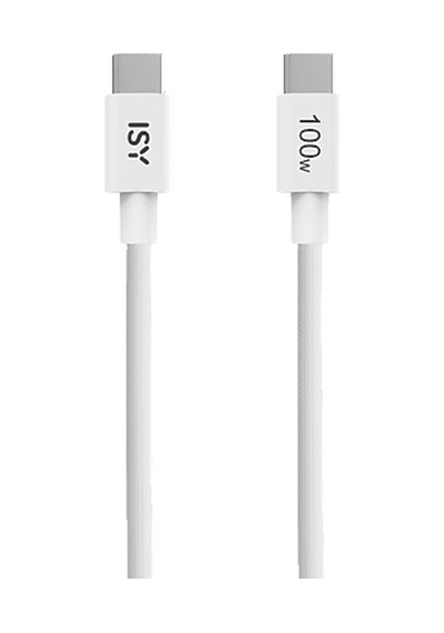 Isy IUC-0028 100W braided E-Mark çipli USB-C 1m Şarj Kablosu