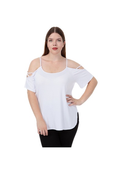 Hanezza Kadın Büyük Beden Oeko-tex Sertifikalı Viskon Kumaş Omuz Detaylı Bluz Beyaz - 36675678 Beyaz Hanezza Kadın Büyük Beden Oeko-tex Sertifikalı Viskon Kumaş Omuz Detaylı Bluz Beyaz - 36675678 Beyaz