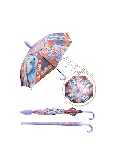 Frozen Karlar Ülkesi Ice Magic Pvc Koruma Kılıflı Çocuk Şemsiyesi - 3 - 12 Yaş Arası Çap : 85 Cm