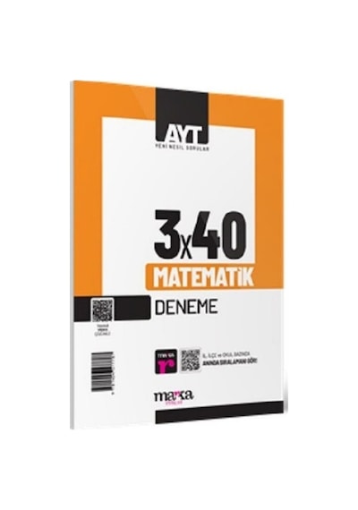 AYT Matematik 3x40 Deneme -  Marka Yayınları