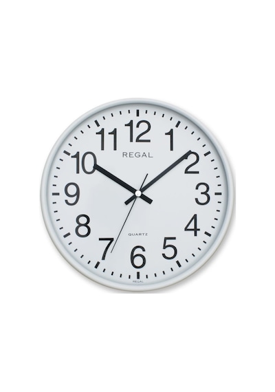 Regal 0252 Ww Yuvarlak 26 Cm Beyaz Duvar Saati Beyaz