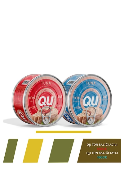 Qu Acılı Ton Balığı 160 G + Qu Sade Ton Balığı 160 G
