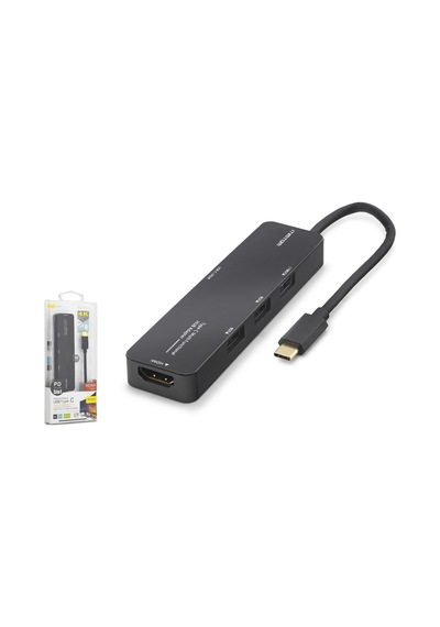 İetop Tuh305 Type-c 3.2 Gen1 Hdmı 4k Usb 3.1 Pd 5 Port Siyah