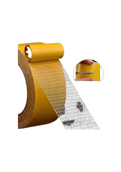 10 Metre X 3 Cm Çift Taraflı Süper Güçlü Yapışkan Yapıştırıcı Bant Isıya Dayanıklı Diğer