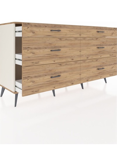 Hyperion Konsol 6 Çekmeceli 176x44x99 Aytaşı-çam Aytaşı-çam