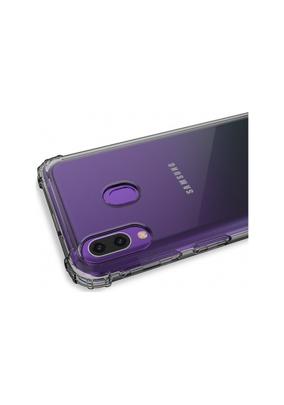 Blogy Galaxy M20 İle Uyumlu Crystal Fit Kılıf Smoke Black
