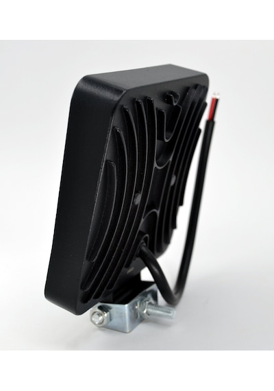Beyaz Işık Çalışma Lambası 16 Led 12v - 24v 48w Kare Aluminyum Siyah Boyalı