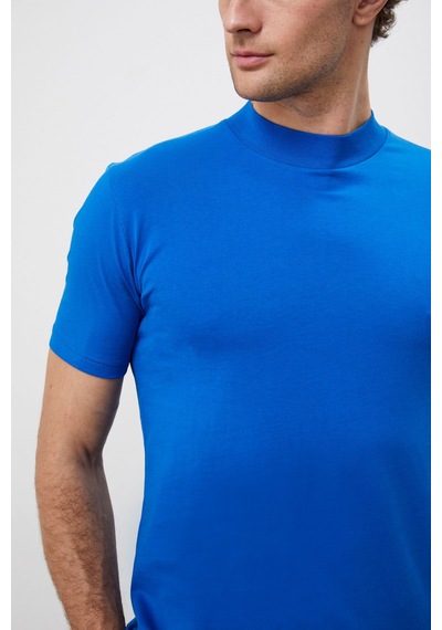 Antioch Slim Fit Basic T-shirt Saks Mavi