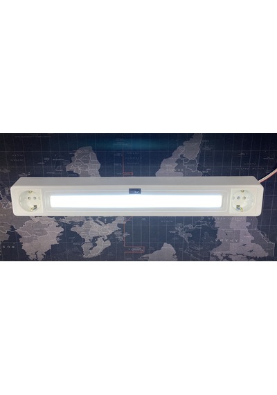 Çağatayelektrik Uzun Tezgah Altı Armatür Prizli Led Aydınlatma Beyaz Işık